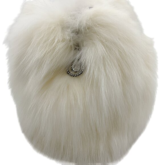 Christian Dior Vintage White Fur Sac Renard Bijoux - Picture 4 of 8